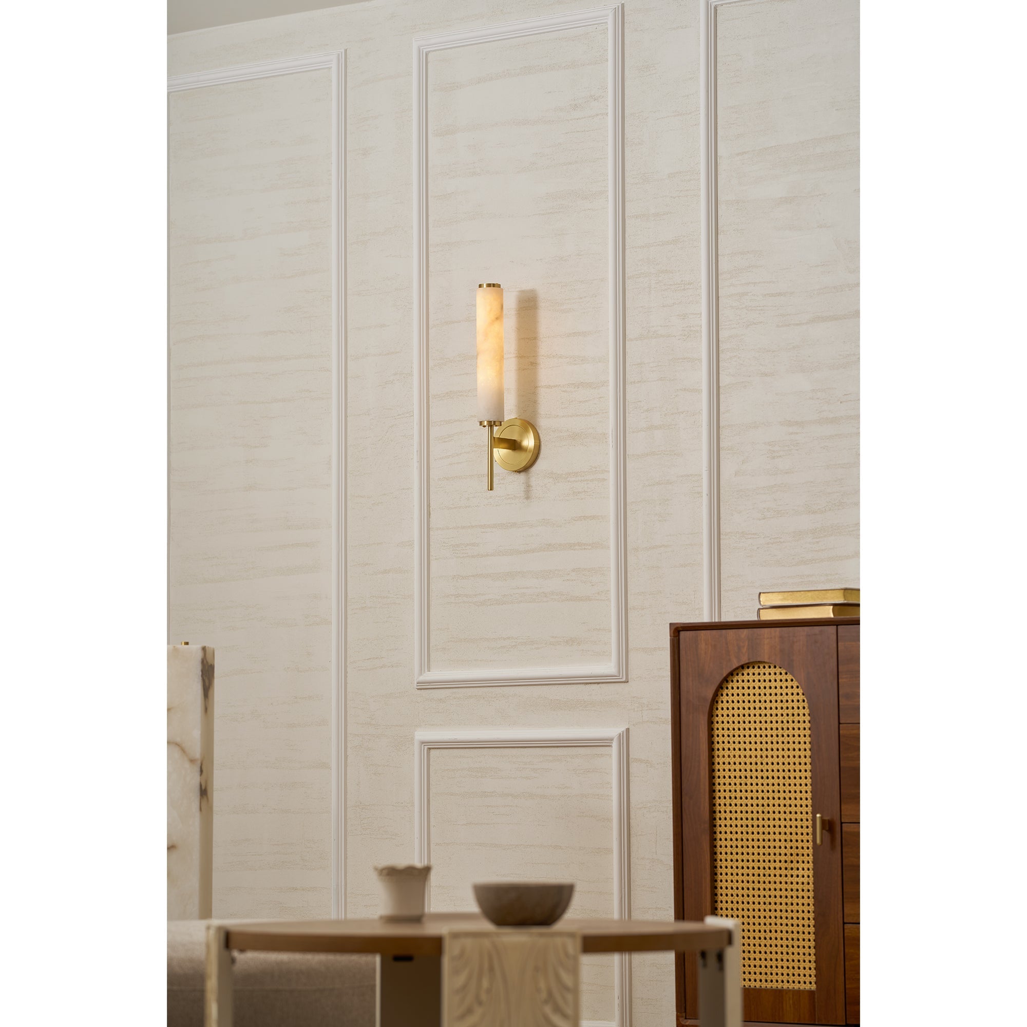 Celestine-Alabaster-Wandleuchte | Ormexis