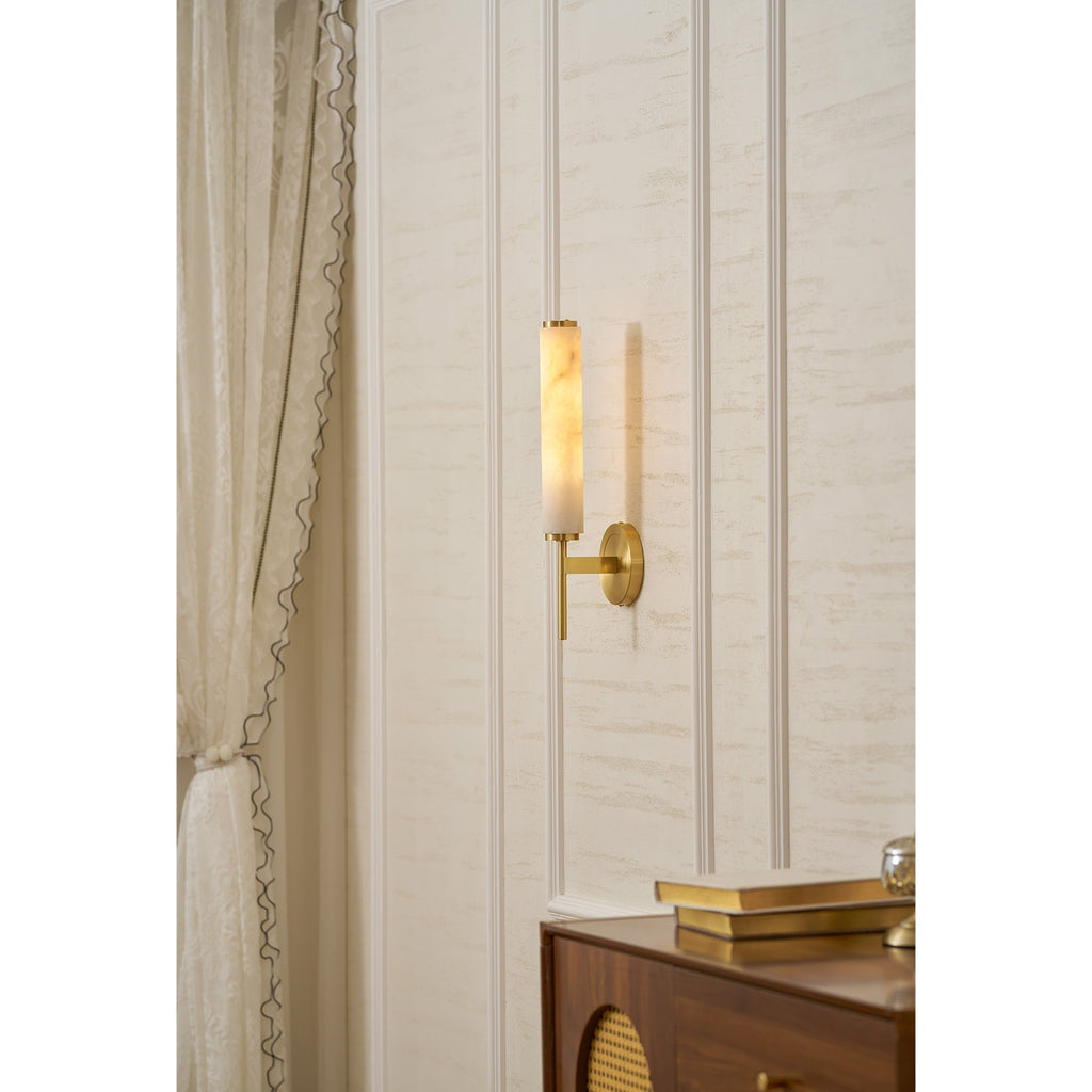 Celestine-Alabaster-Wandleuchte | Ormexis