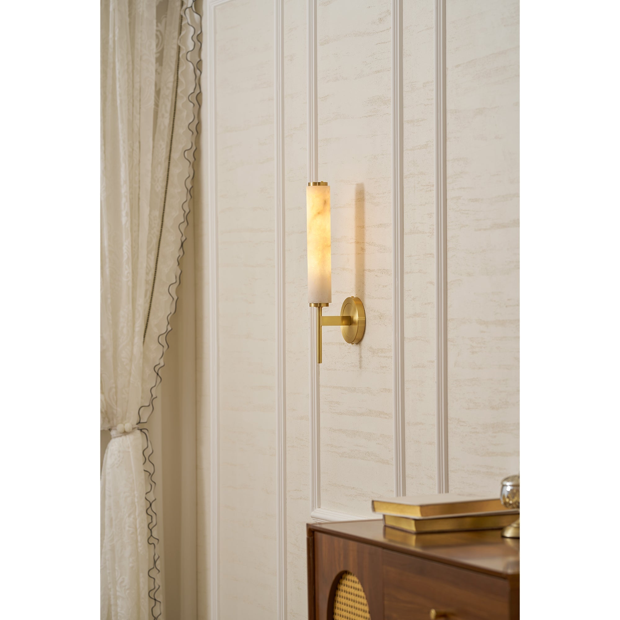 Celestine-Alabaster-Wandleuchte | Ormexis