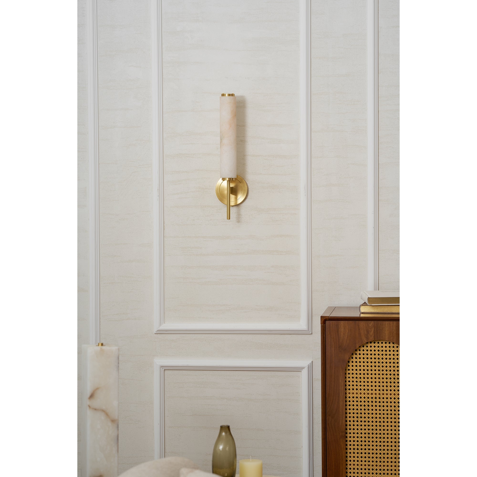 Celestine-Alabaster-Wandleuchte | Ormexis