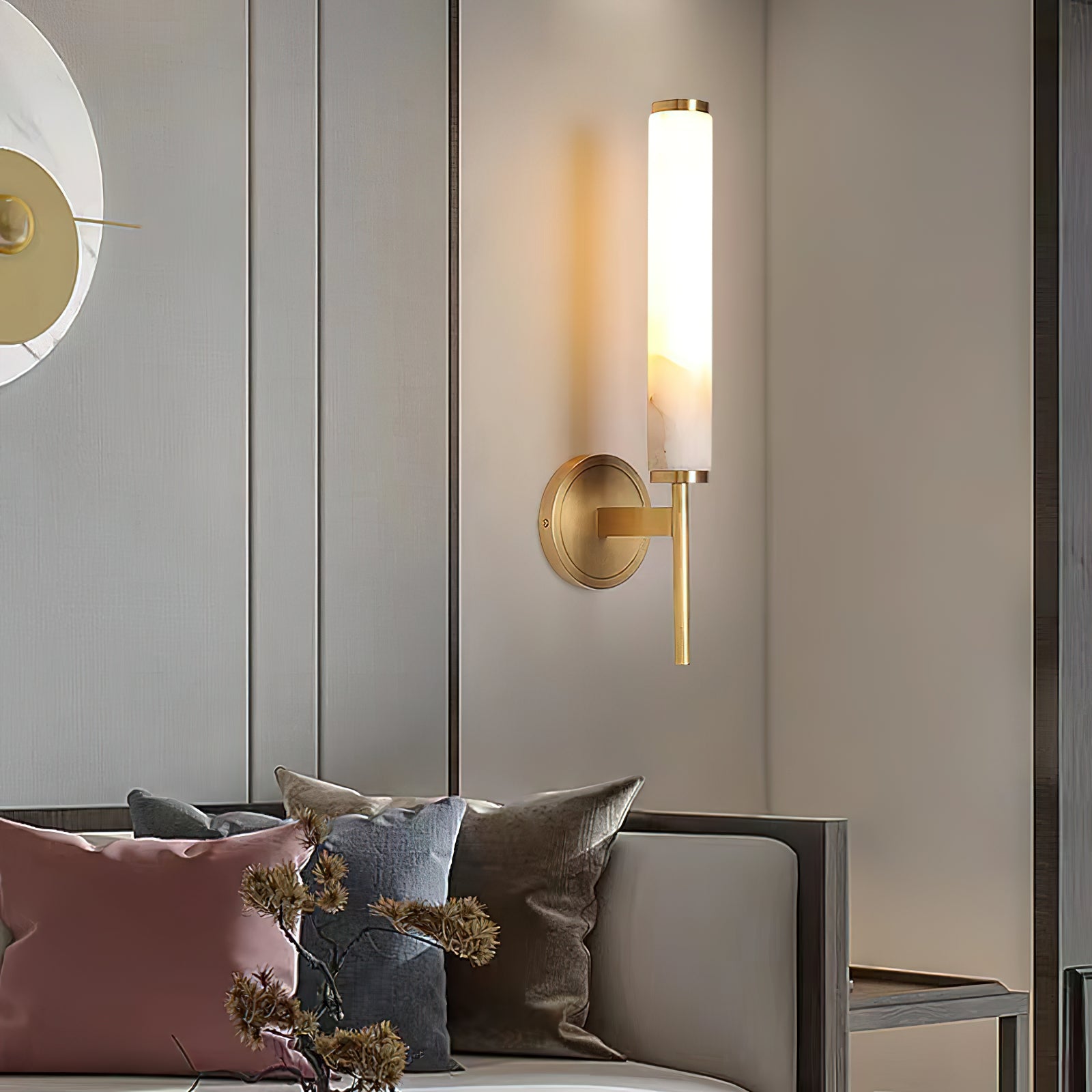 Celestine-Alabaster-Wandleuchte | Ormexis