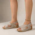 Slingback kilehælssandaler - Gåture på ferie - Ormexis
