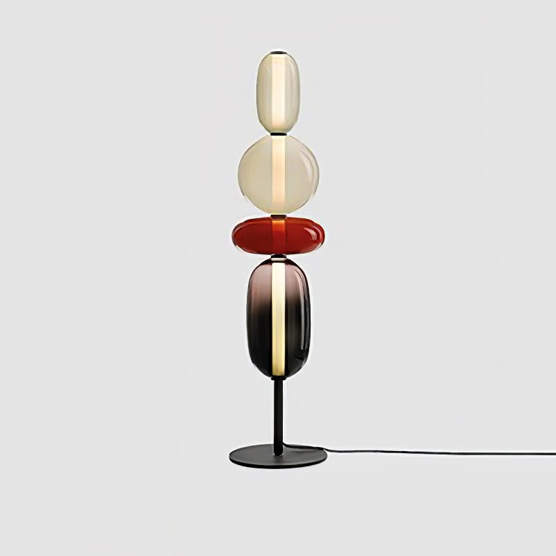 Moderne led-vloerlamp van gekleurd glas | Ormexis