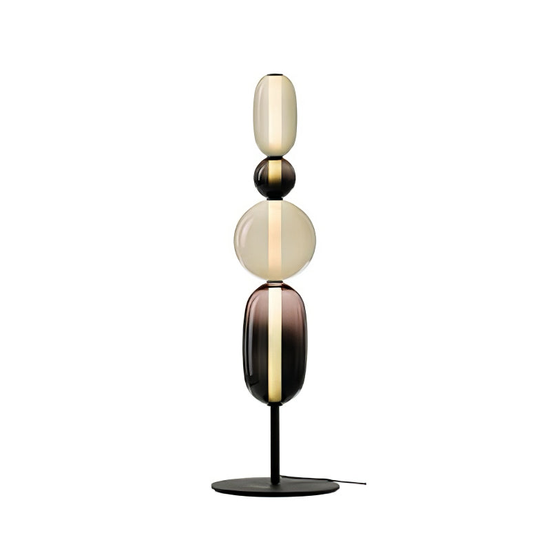 Moderne led-vloerlamp van gekleurd glas | Ormexis