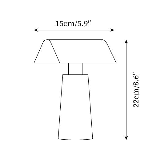 Candeeiro de mesa monolítico moderno | Ormexis