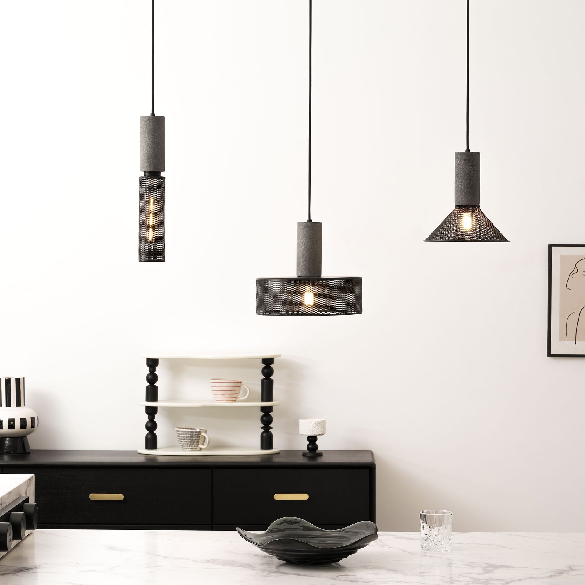 Mesh Cylinder Pendant Light | Ormexis