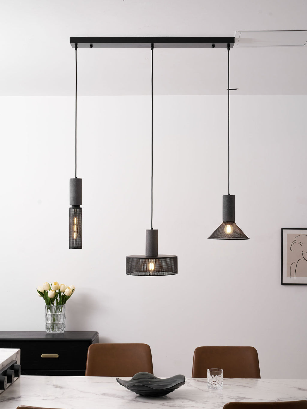 Mesh Cylinder Pendant Light | Ormexis