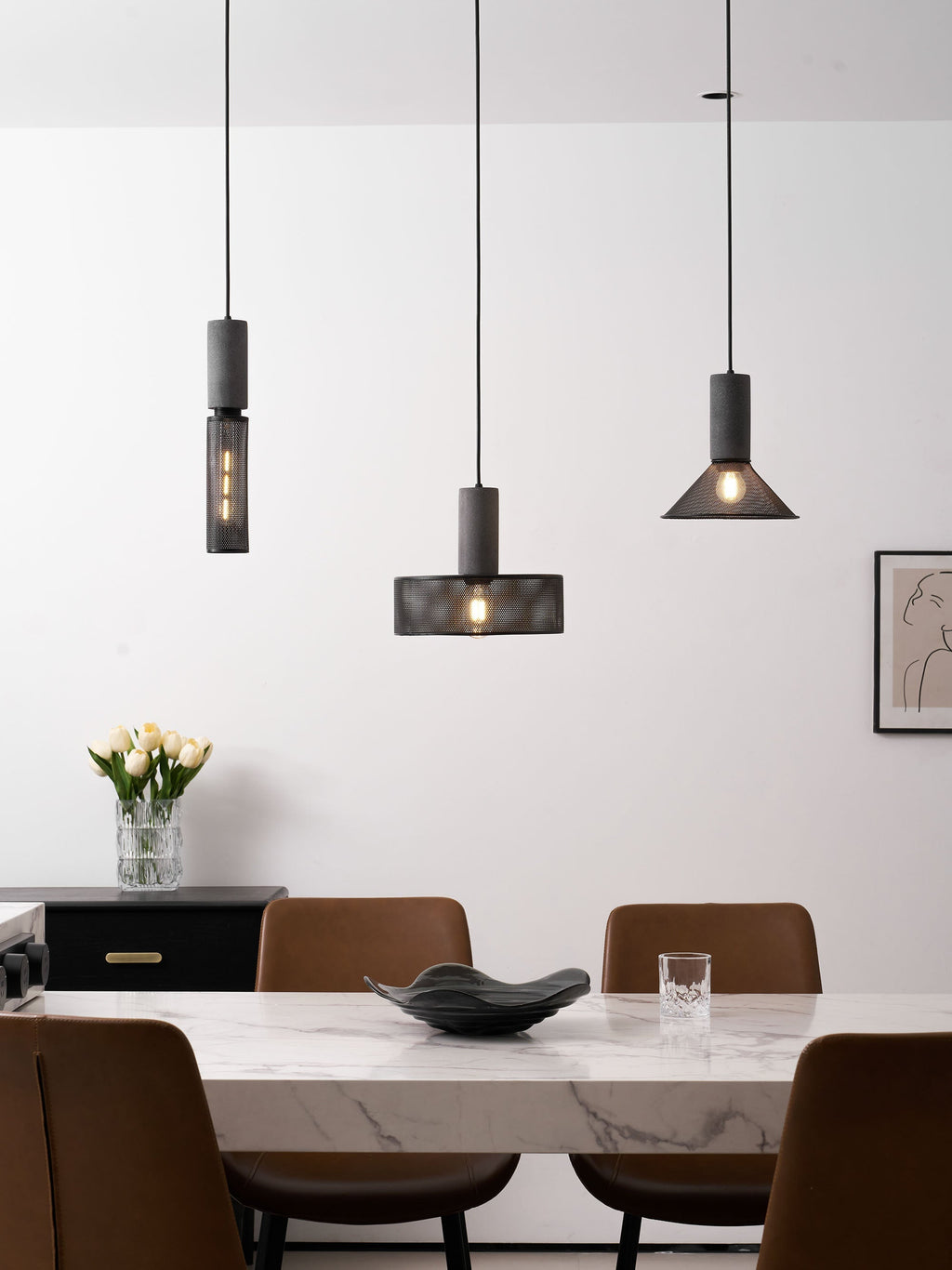 Mesh Cylinder Pendant Light | Ormexis