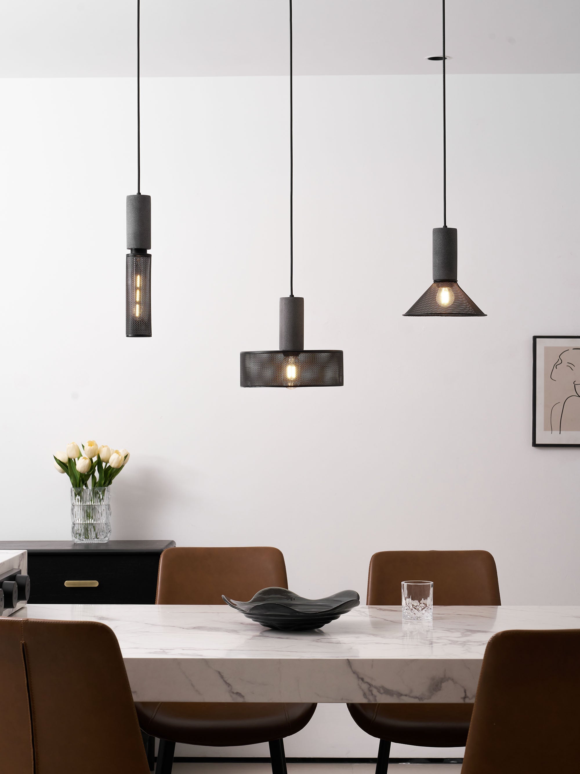 Mesh Cylinder Pendant Light | Ormexis