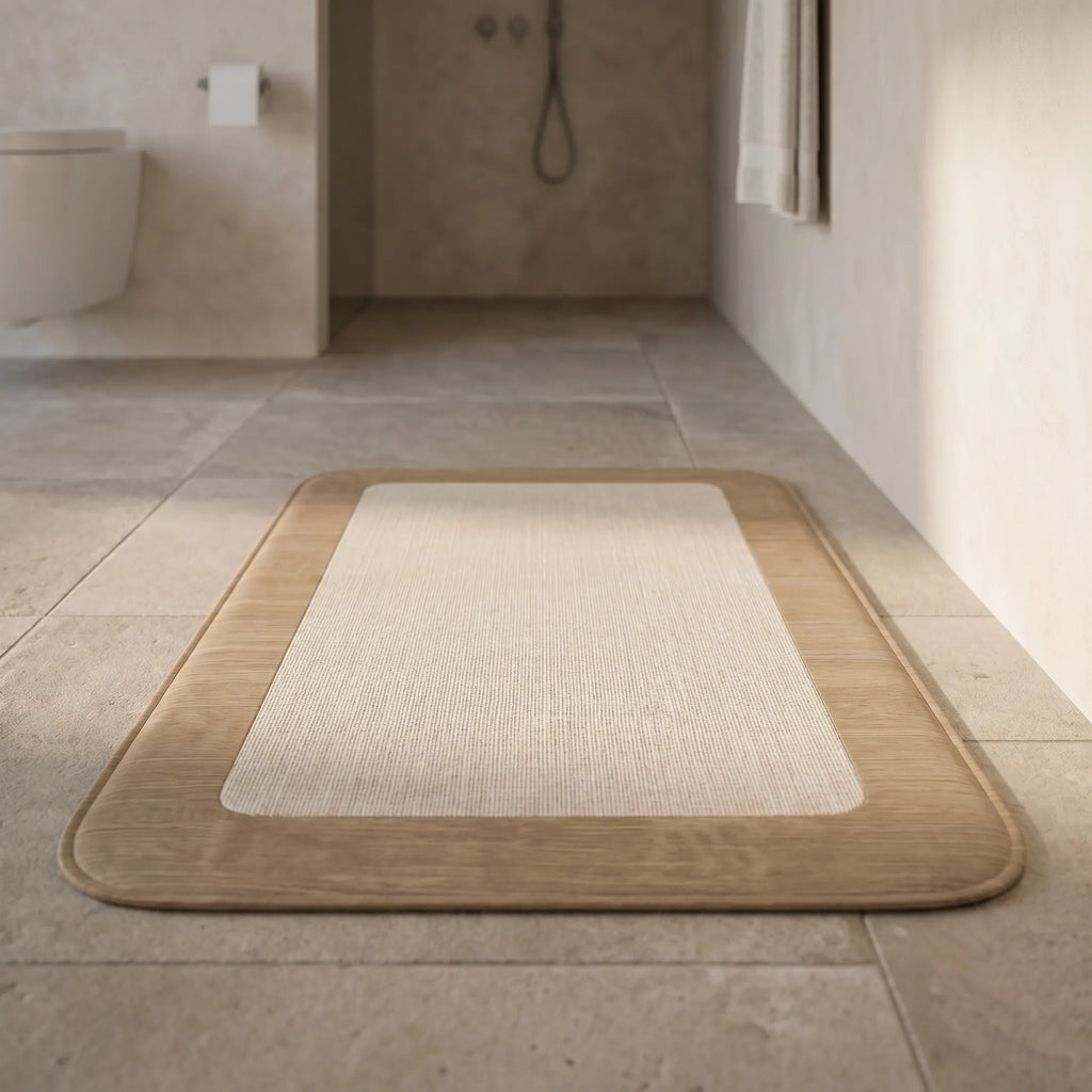 Minimalist Bathroom Floor Mat -  Absorbing Shower Moisture - Ormexis