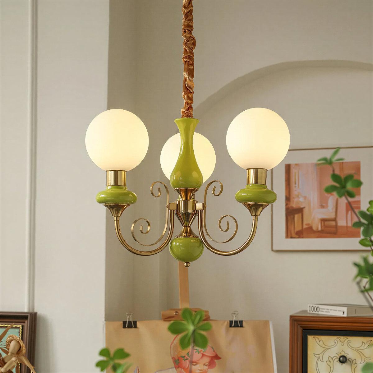 Pendelleuchte mit modernem Glaskugel-Design | Ormexis