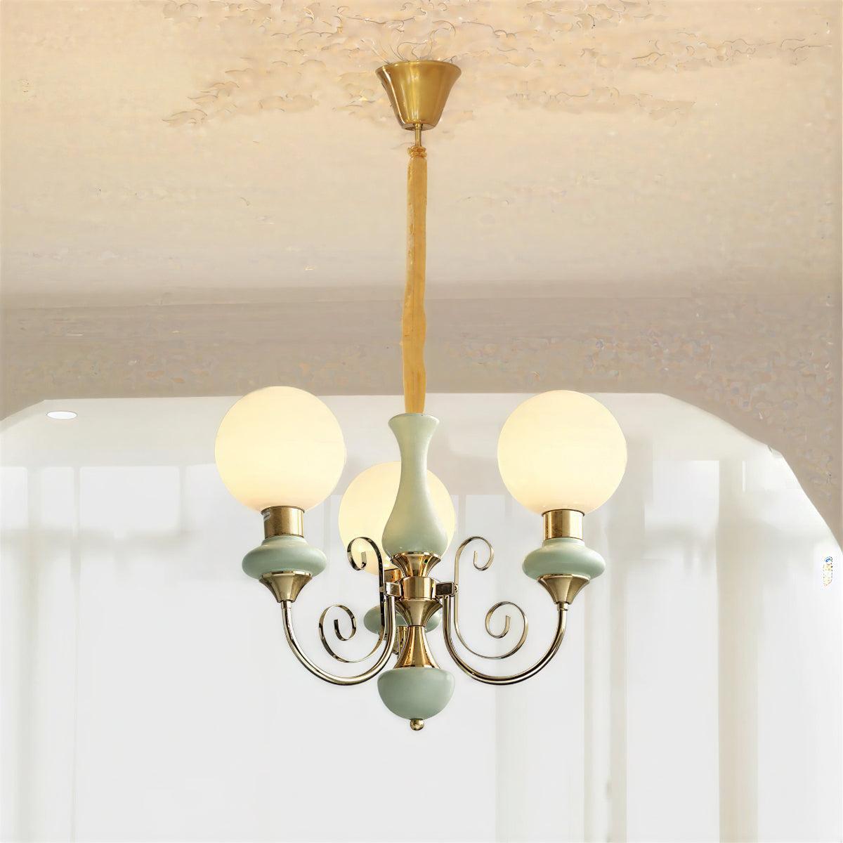 Pendelleuchte mit modernem Glaskugel-Design | Ormexis