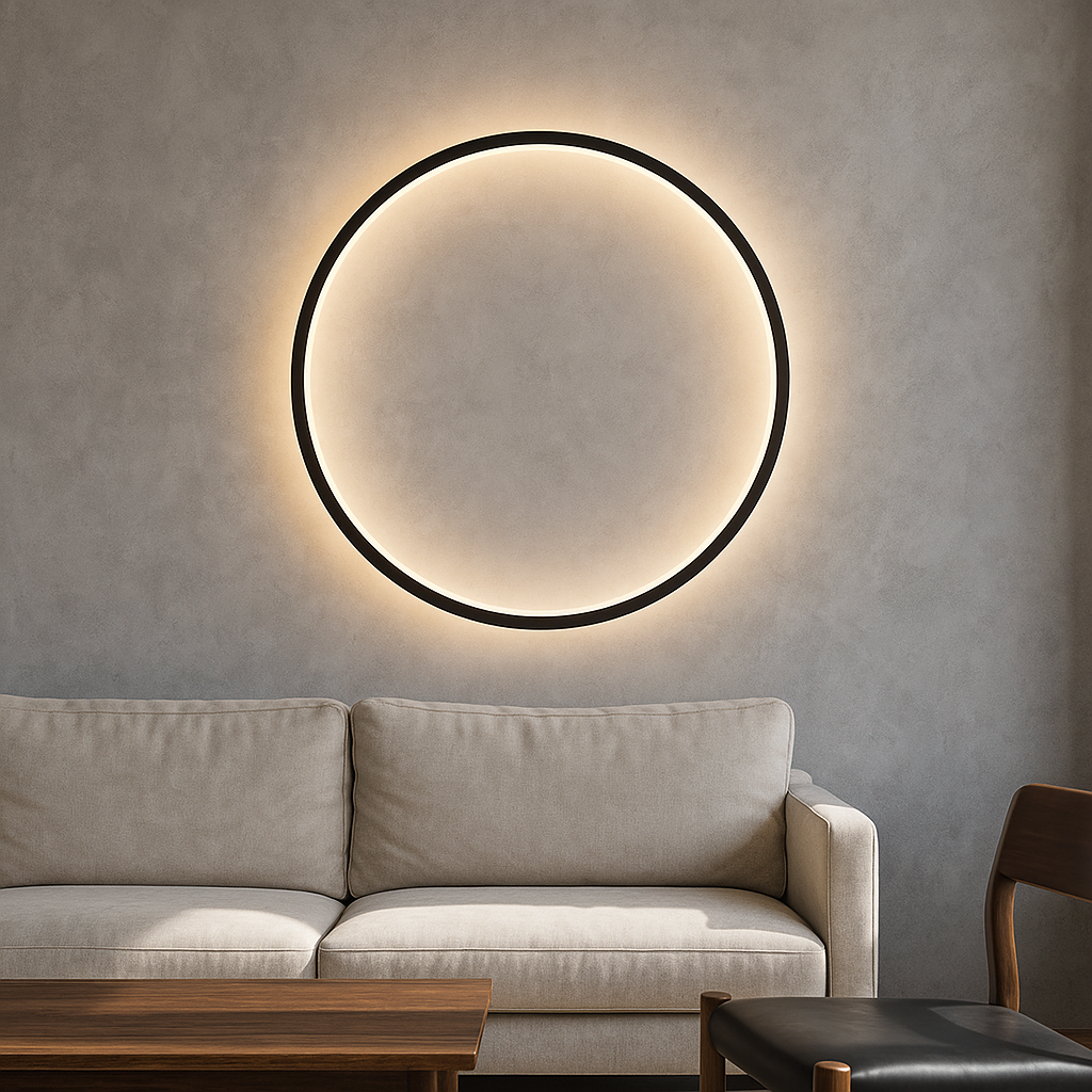 Geometric Circle Halo Wall Light | Ormexis
