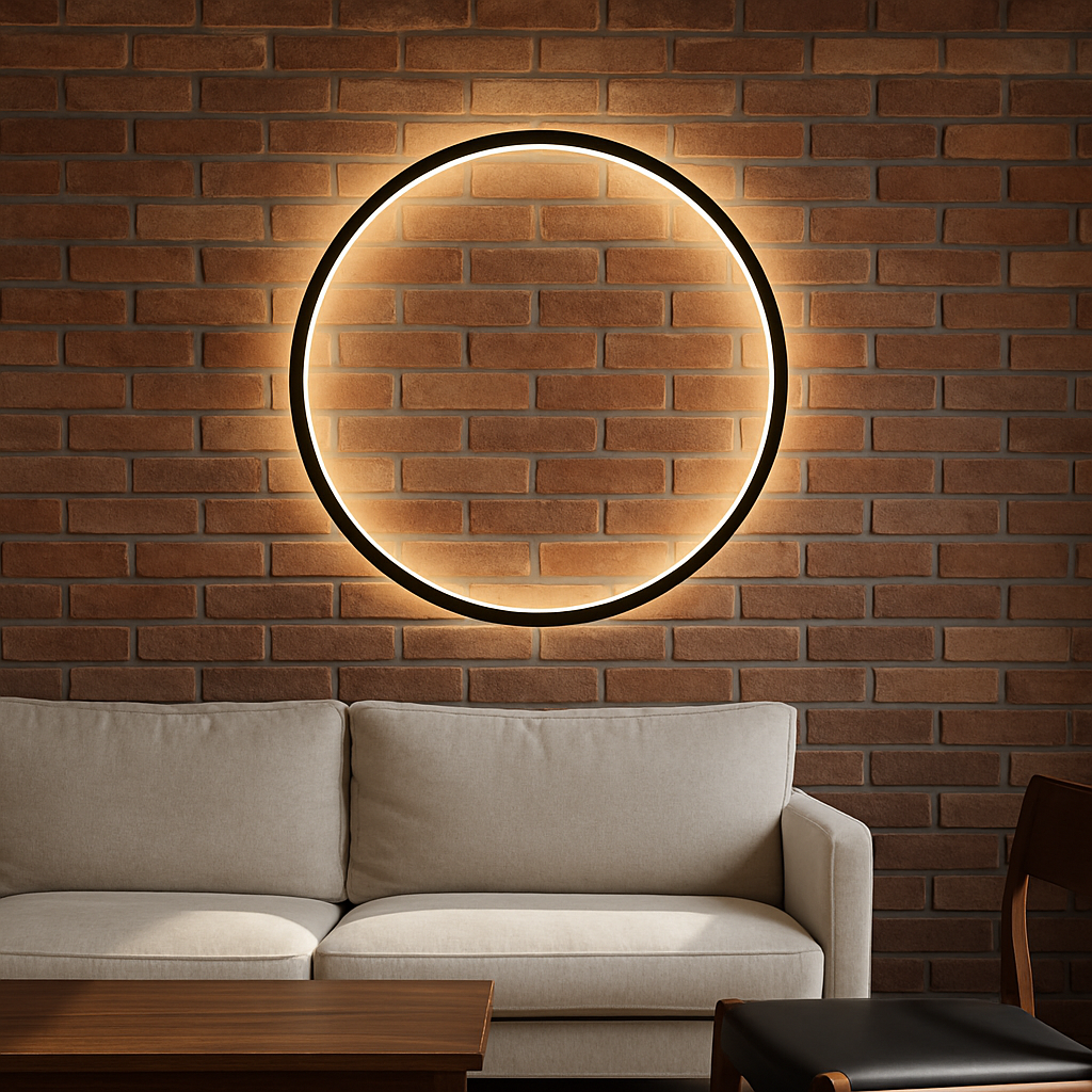 Geometric Circle Halo Wall Light | Ormexis