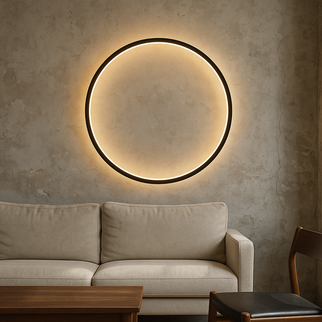Geometric Circle Halo Wall Light | Ormexis