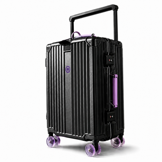Ormexis Valise Aluminium avec Roues Silencieuses et Serrure TSA