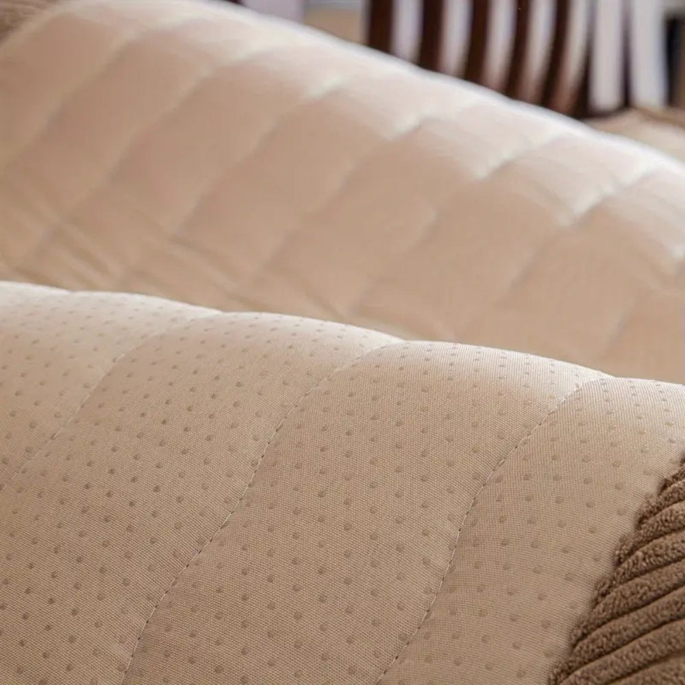 Capa acolchoada para sofá em bouclé | Ormexis