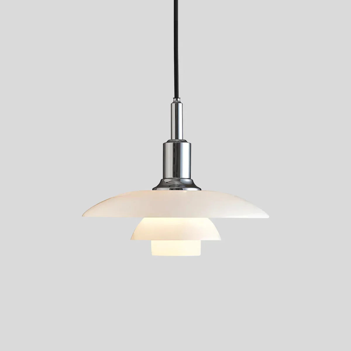 Danish Style Glass Pendant Light for Kitchen, Designer Ceiling Fixture