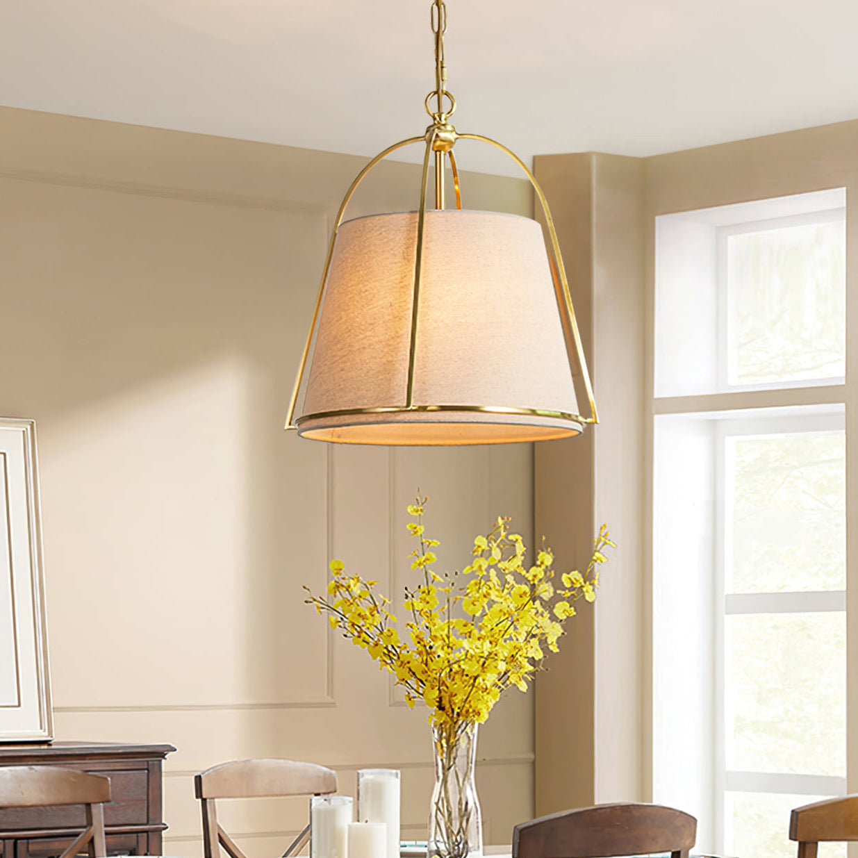 Transitional Elegant Pendant Light | Ormexis