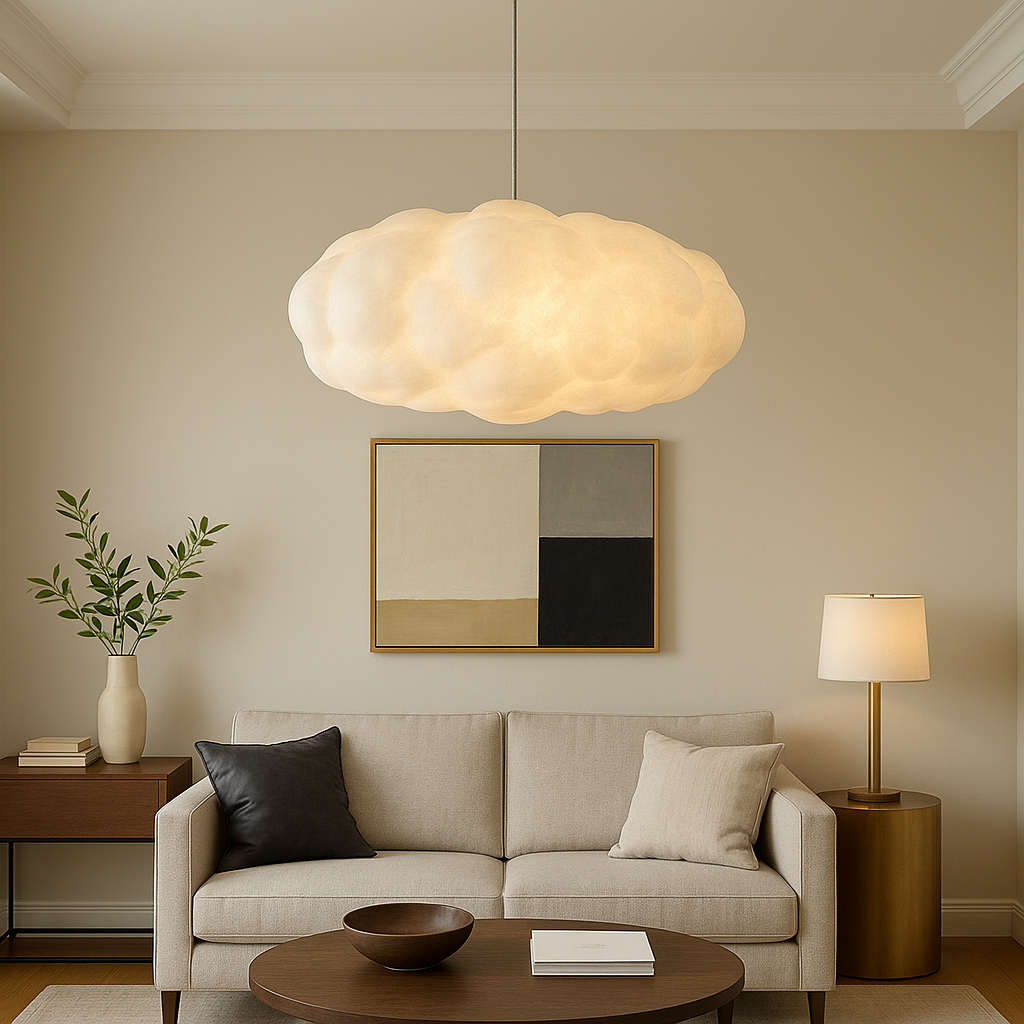 Suspension nuage sculptée scandinave | Ormexis