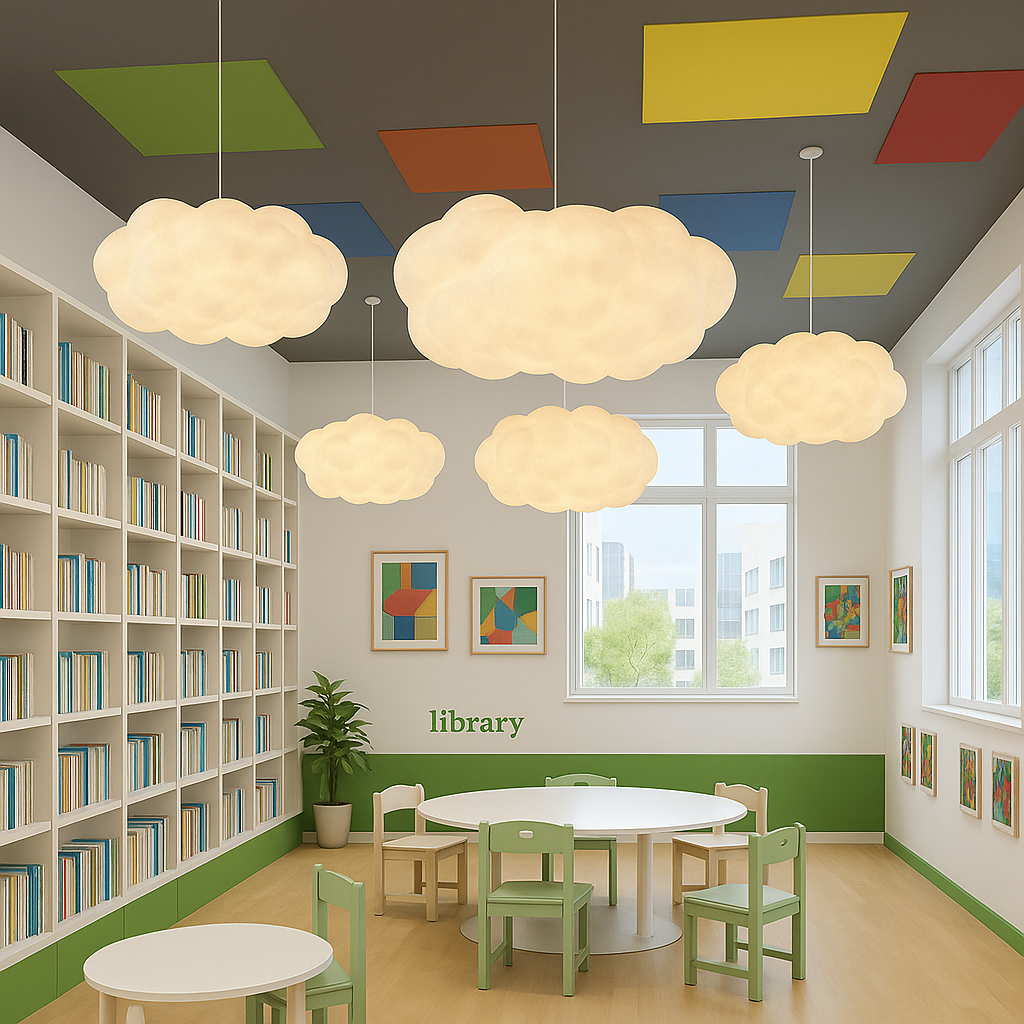 Suspension nuage sculptée scandinave | Ormexis