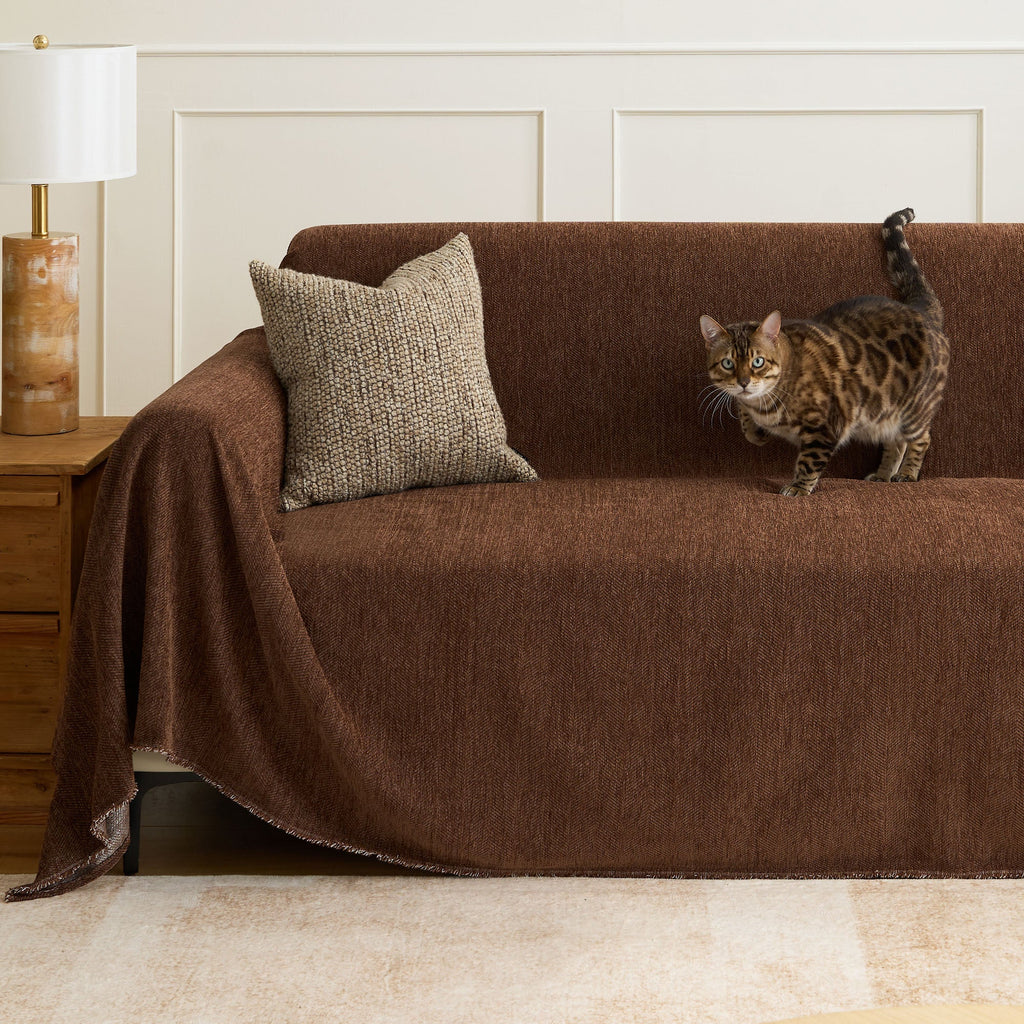 Vertical Stripe Sofa Cover | Ormexis