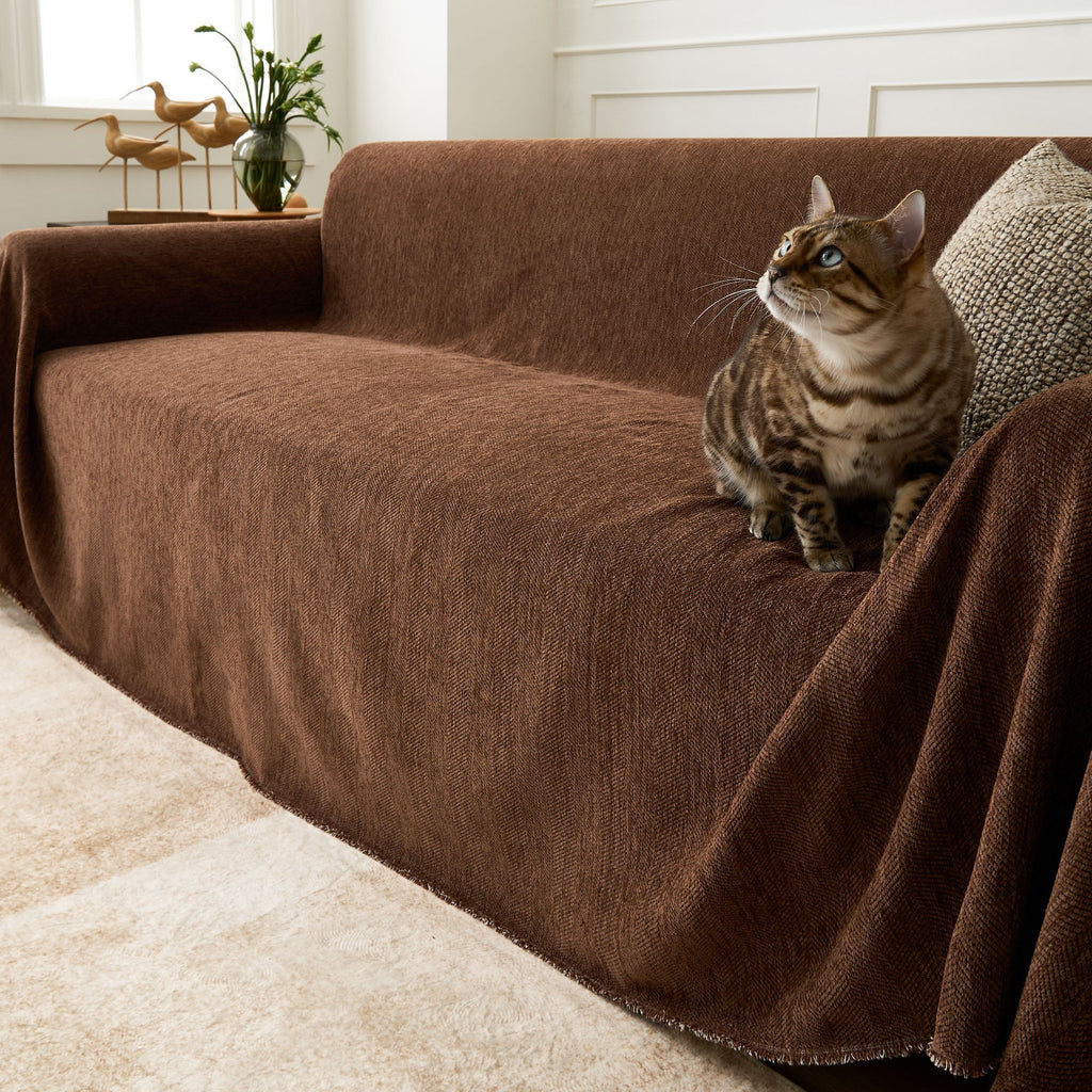 Vertical Stripe Sofa Cover | Ormexis