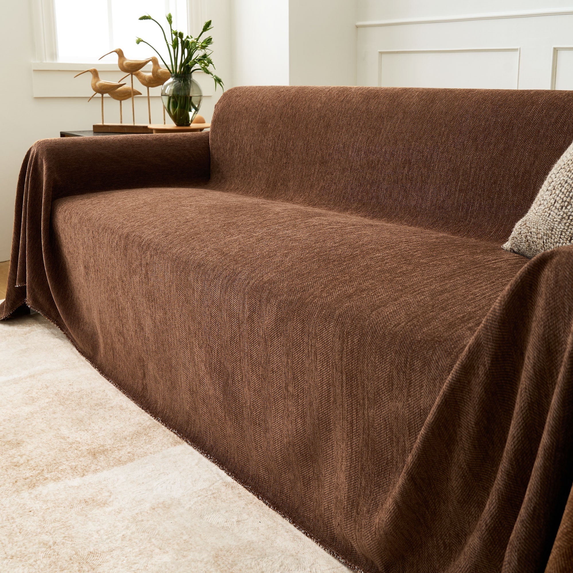 Vertical Stripe Sofa Cover | Ormexis
