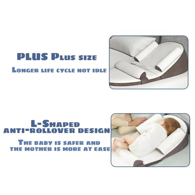 Newborn Wedge Pillow For Reflux Comfort With Memory Foam Support