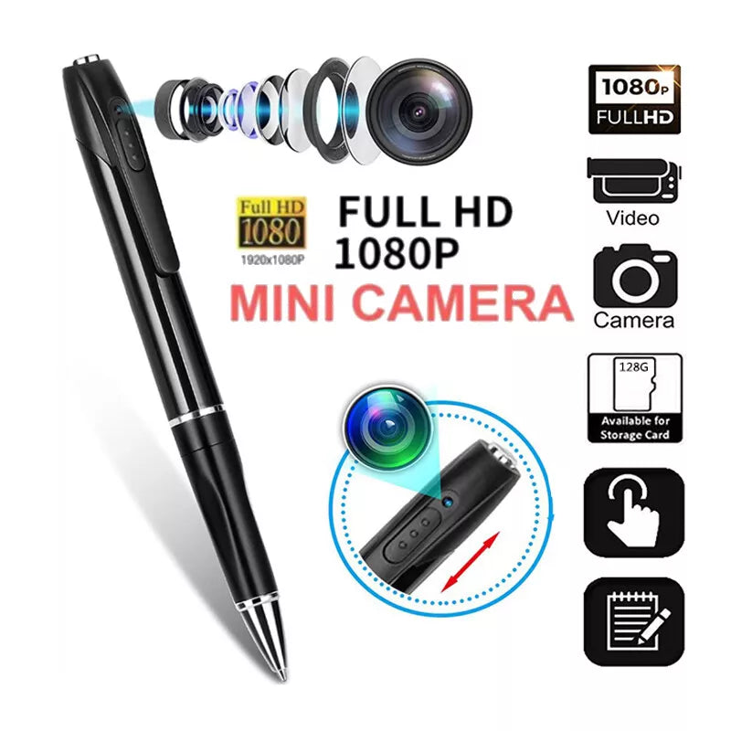 עט דיגיטלי 1080P עם מקליט וידאו להקלטה מאובטחת