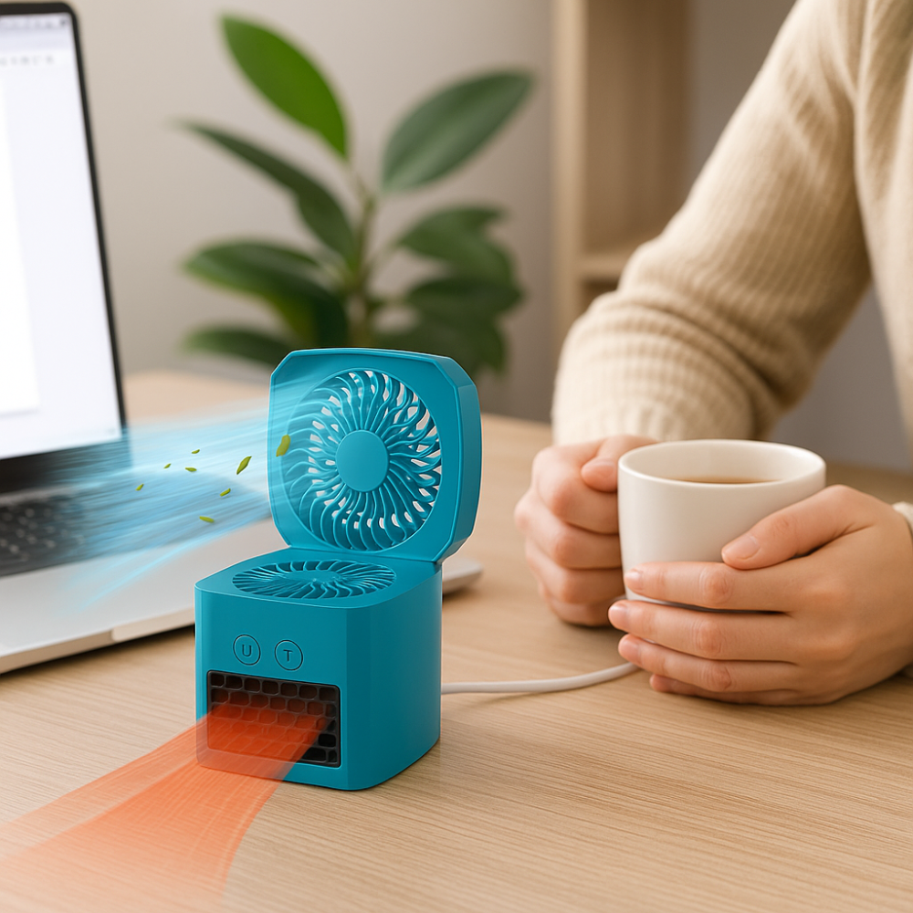 Efficient All-Season Heater And Cooling Fan For Year-Round Comfort