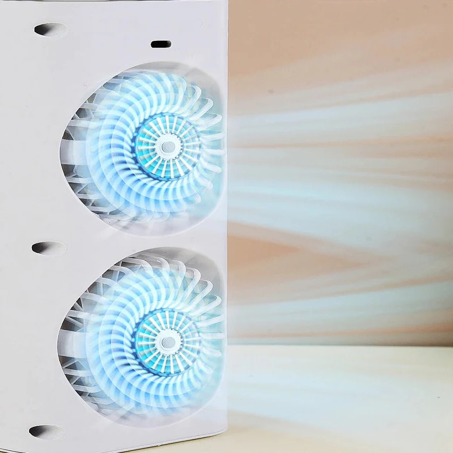 USB-s asztali ventilátor permetező hűtéssel és csendes, azonnali enyhüléssel