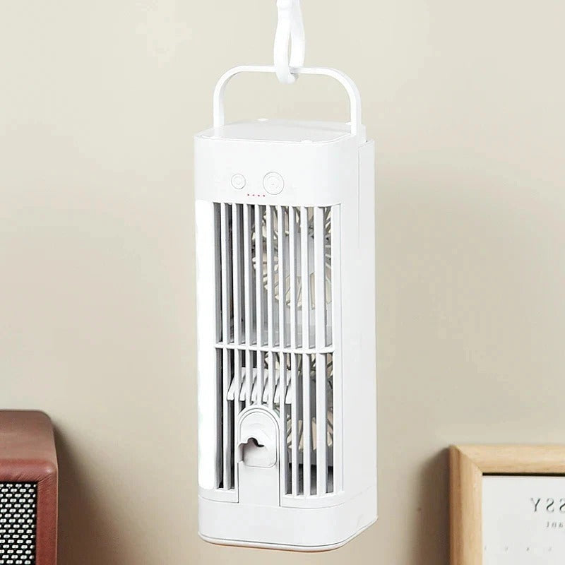 USB-s asztali ventilátor permetező hűtéssel és csendes, azonnali enyhüléssel