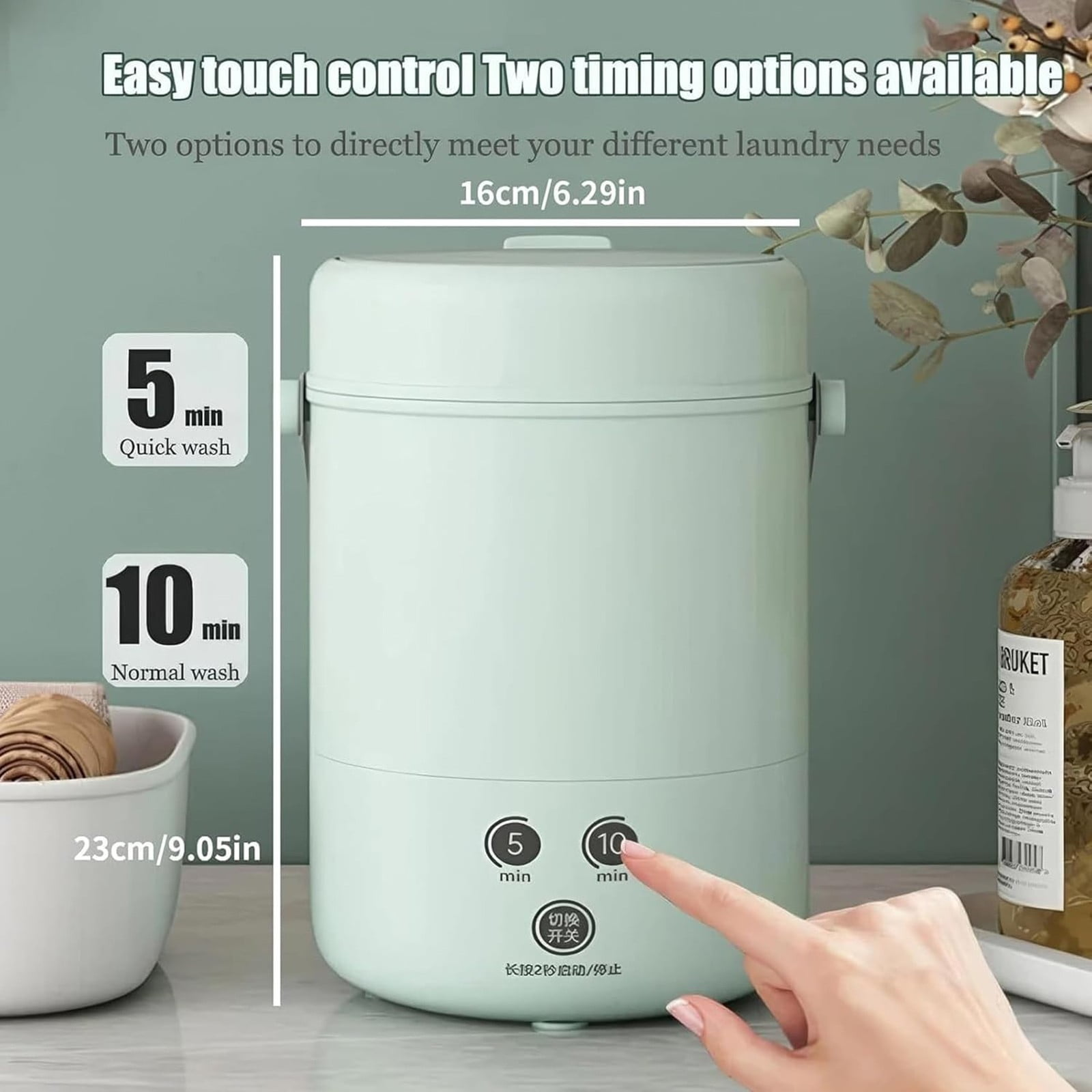 Small Portable Washer With Fast Wash Modes For Delicate Laundry