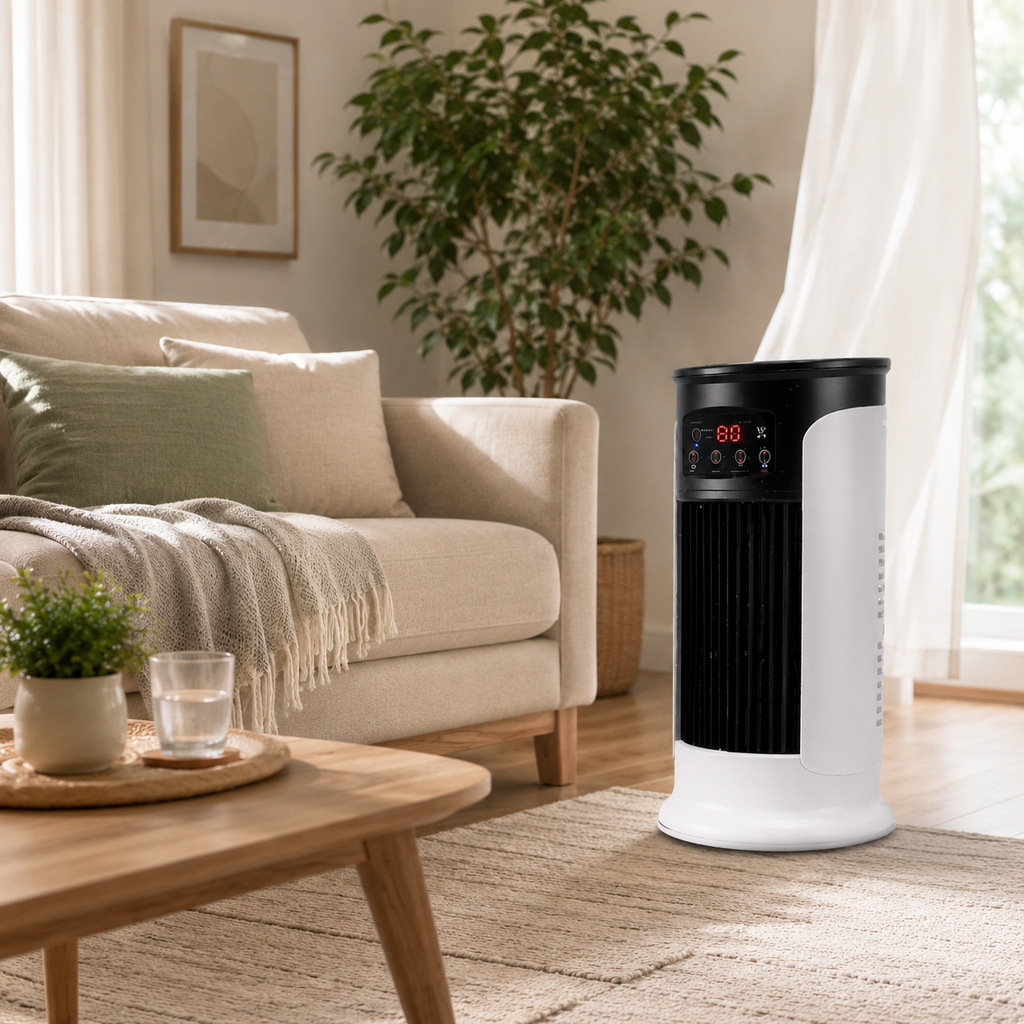 Piccola unità di raffreddamento portatile con deumidificatore per il comfort in tutte le stagioni