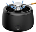 Smokeless Ashtray With Triple Filter Air Purification For Cleaner Indoor Air