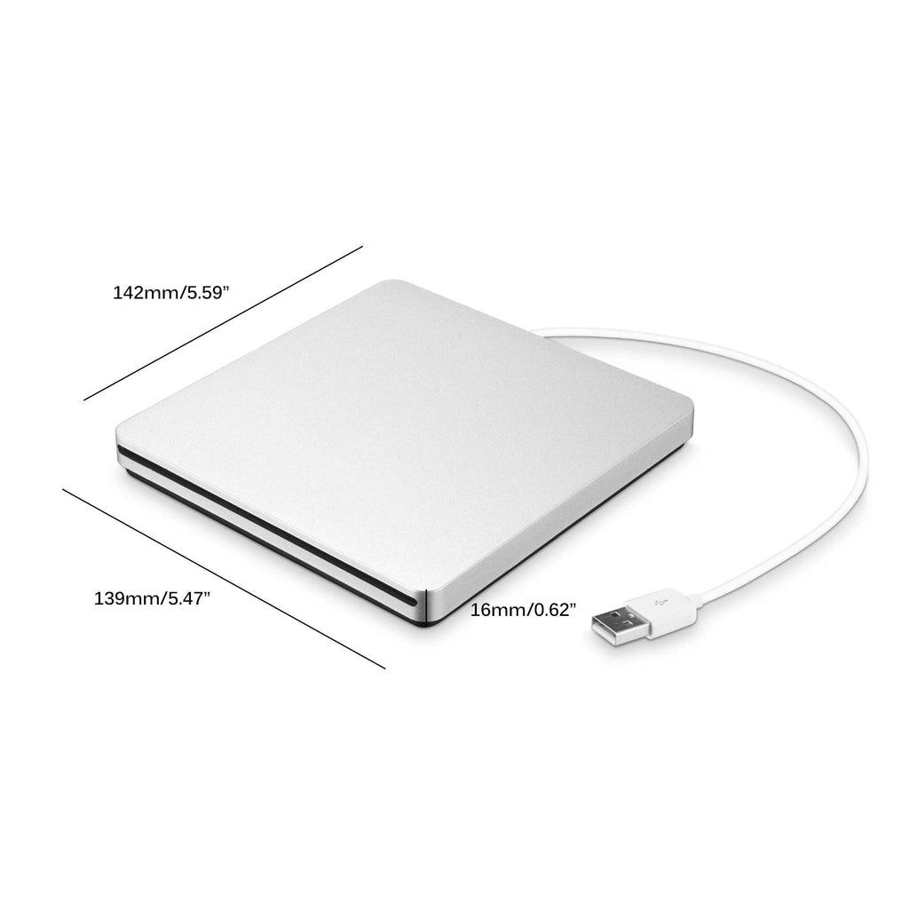 Lehká USB CD DVD mechanika Plug-And-Play pro notebooky