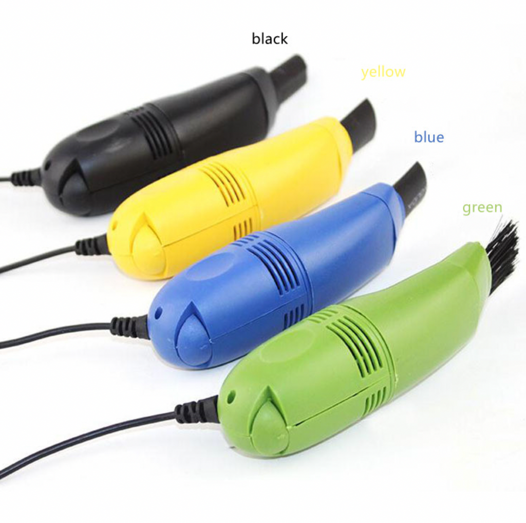 Aspirapolvere per tastiera USB con luce LED per elettronica, rimozione polvere multiuso