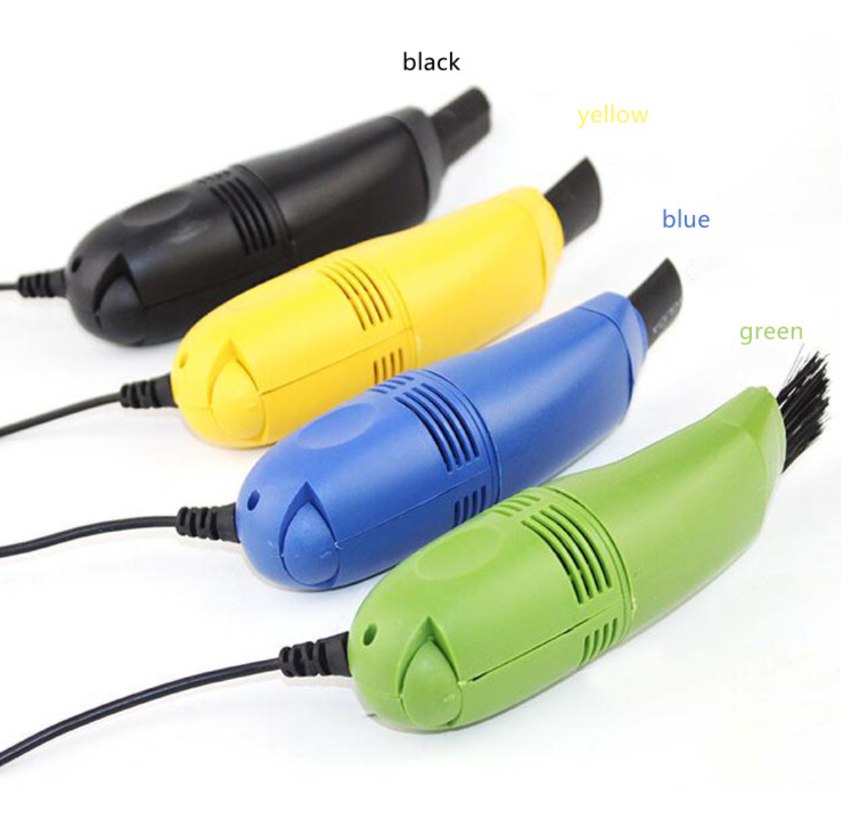 Aspirapolvere per tastiera USB con luce LED per elettronica, rimozione polvere multiuso