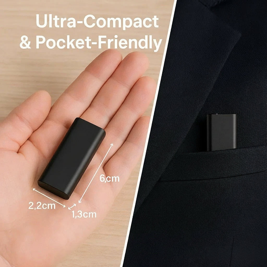 Enregistreur vocal miniature avec activation sonore pour enregistrement discret