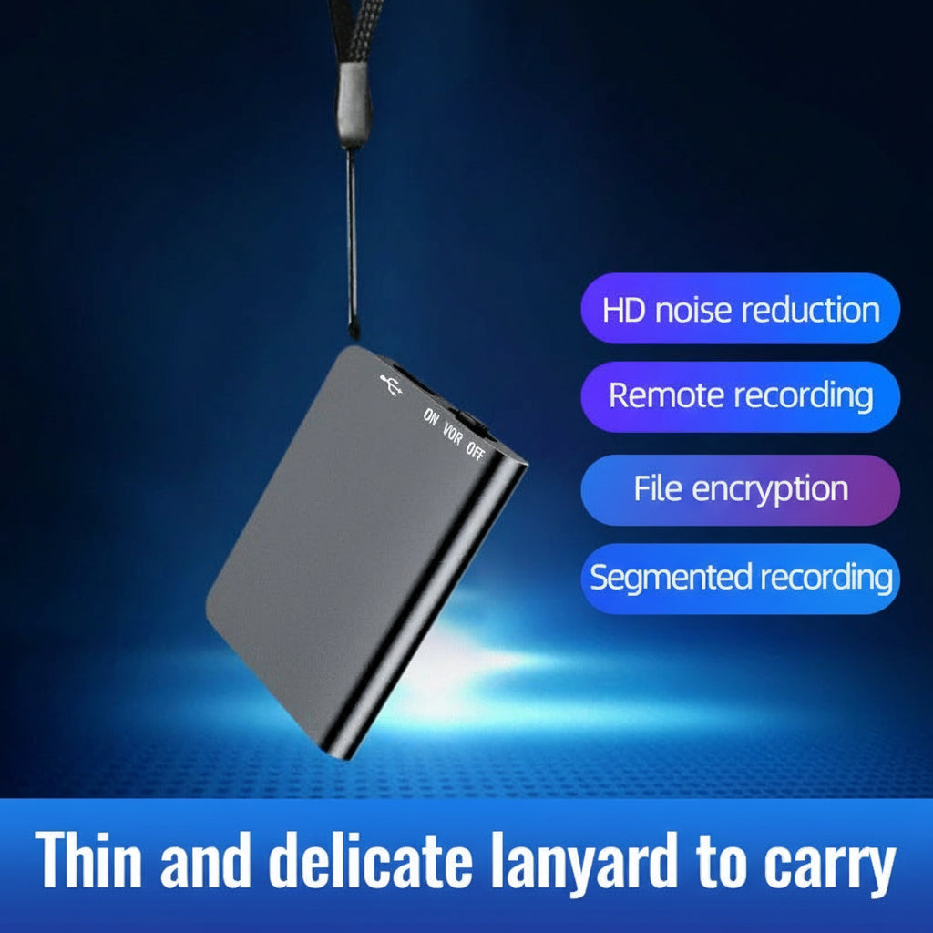 Enregistreur vocal miniature avec activation sonore pour enregistrement discret