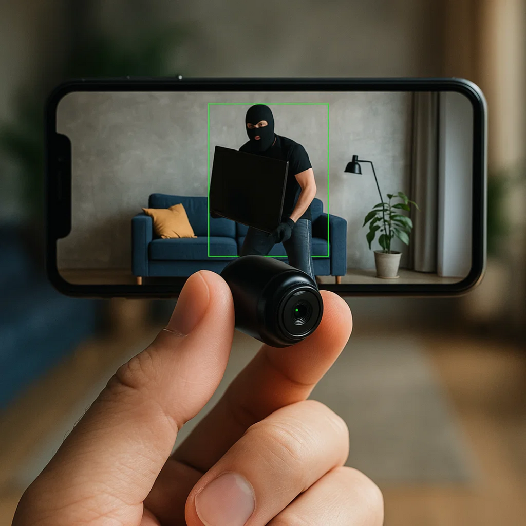מערכת מצלמת אבטחה אלחוטית פנימית 1080P עם ראיית לילה למעקב ביתי