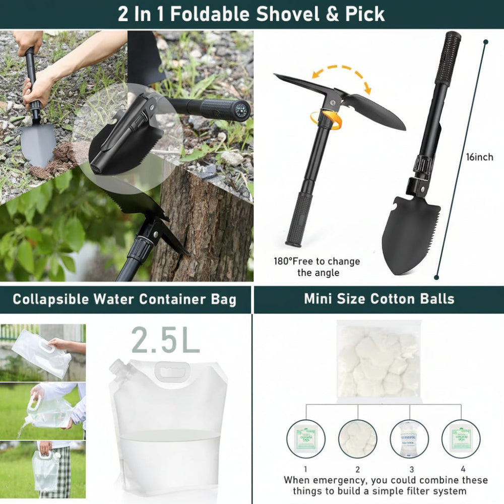 All-In-One 262-Piece Survival Kit For Disaster Readiness - Ormexis