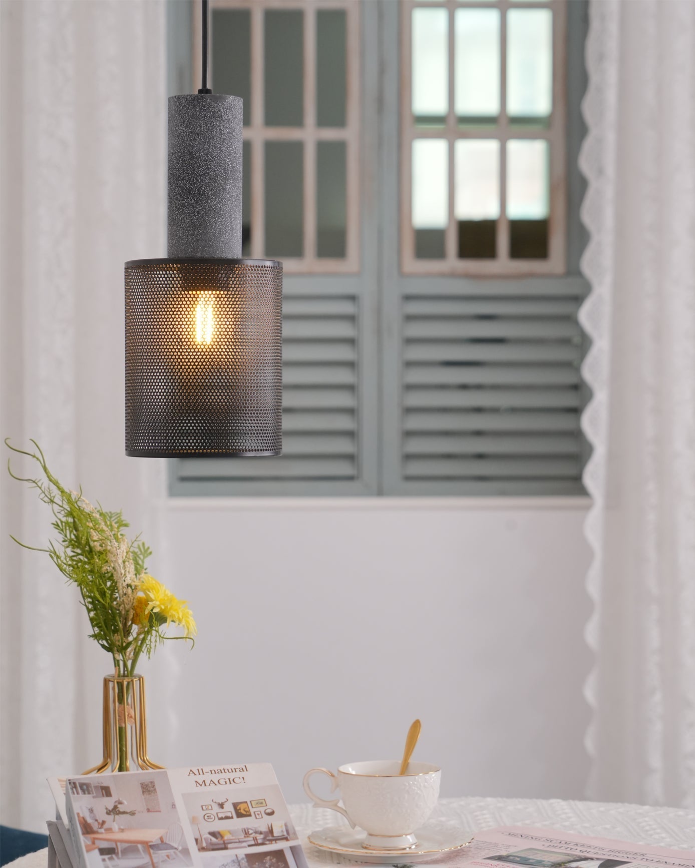 Mesh Cylinder Pendant Light | Ormexis