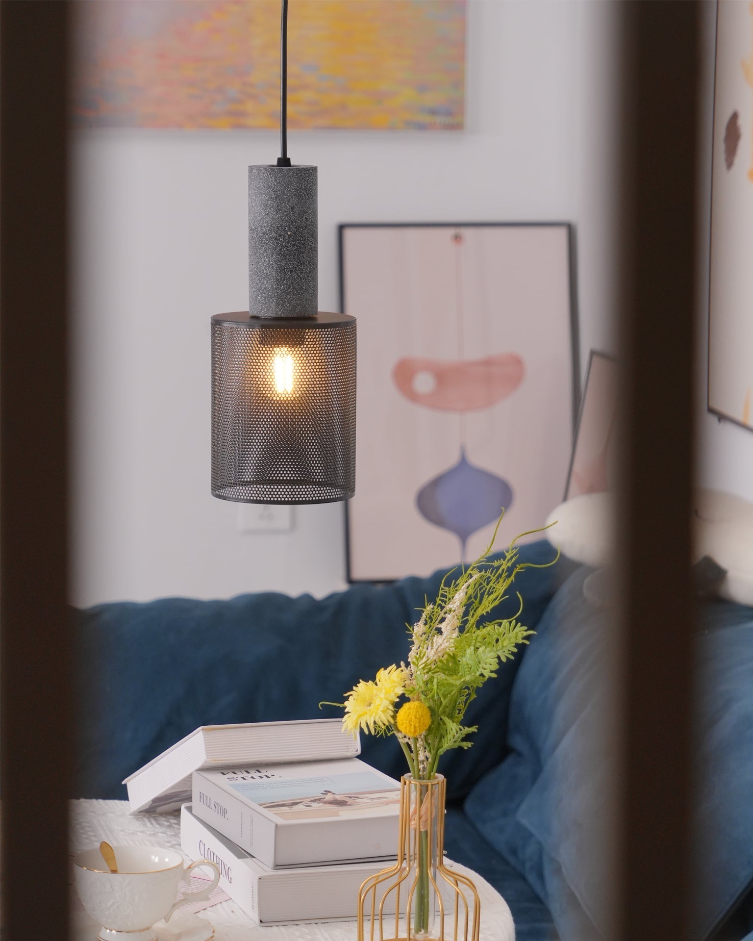 Mesh Cylinder Pendant Light | Ormexis