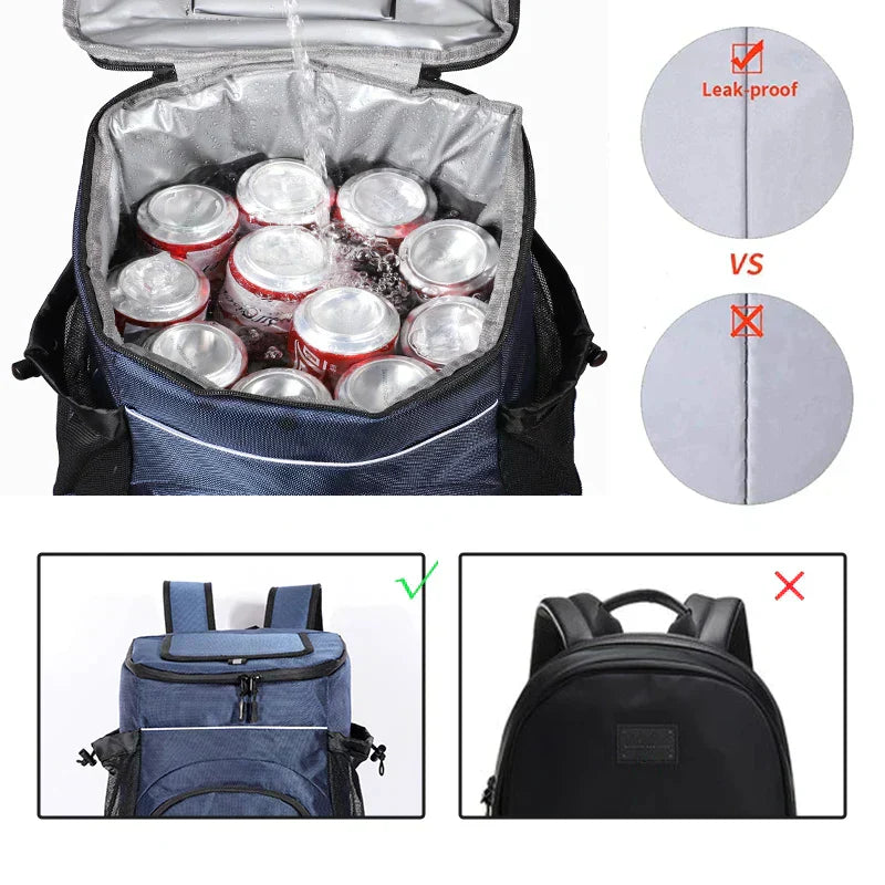Durable Insulated Cooler Backpack 25L For Summer Adventures