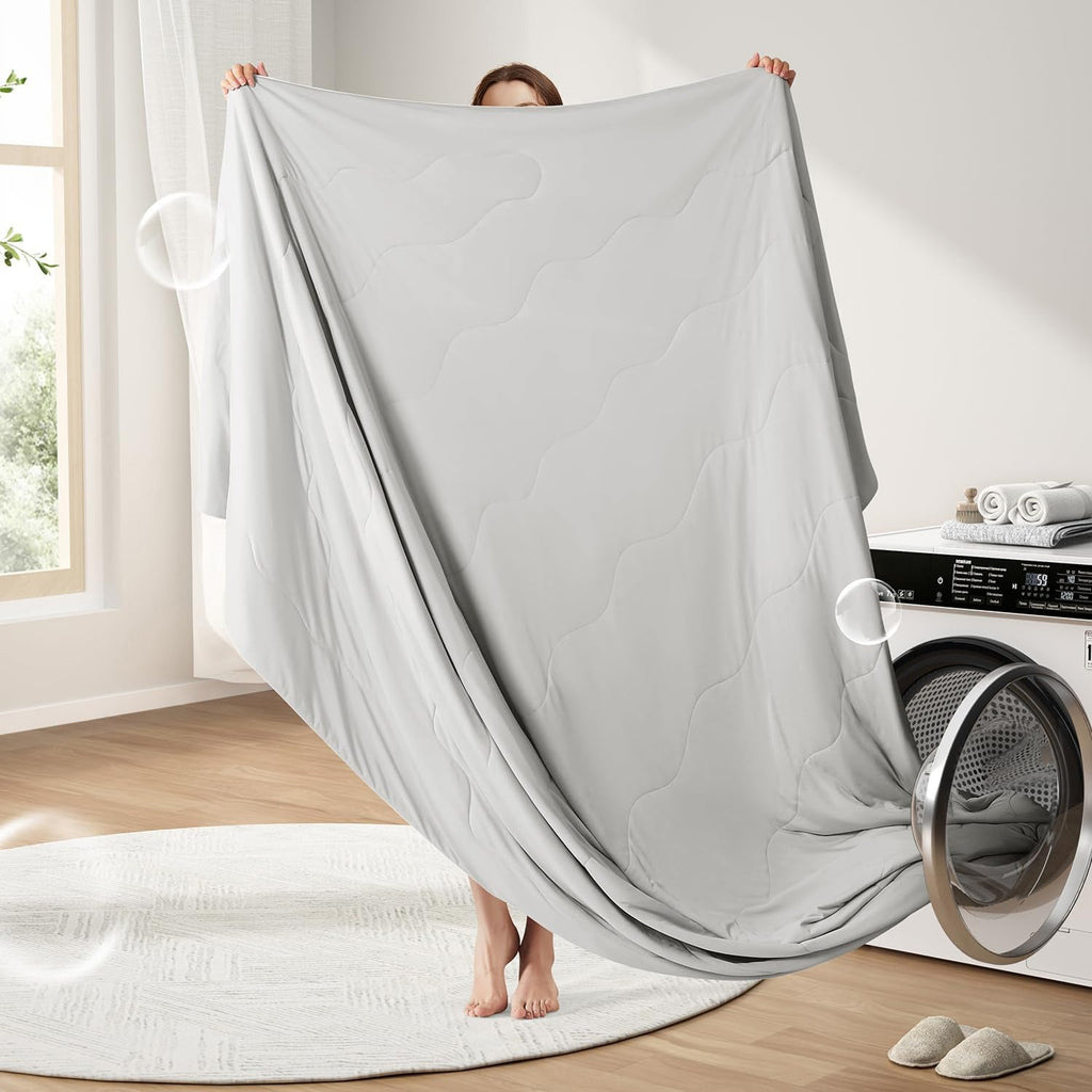Coperta rinfrescante doppia faccia in tessuto Q-Max per chi soffre il caldo durante il sonno