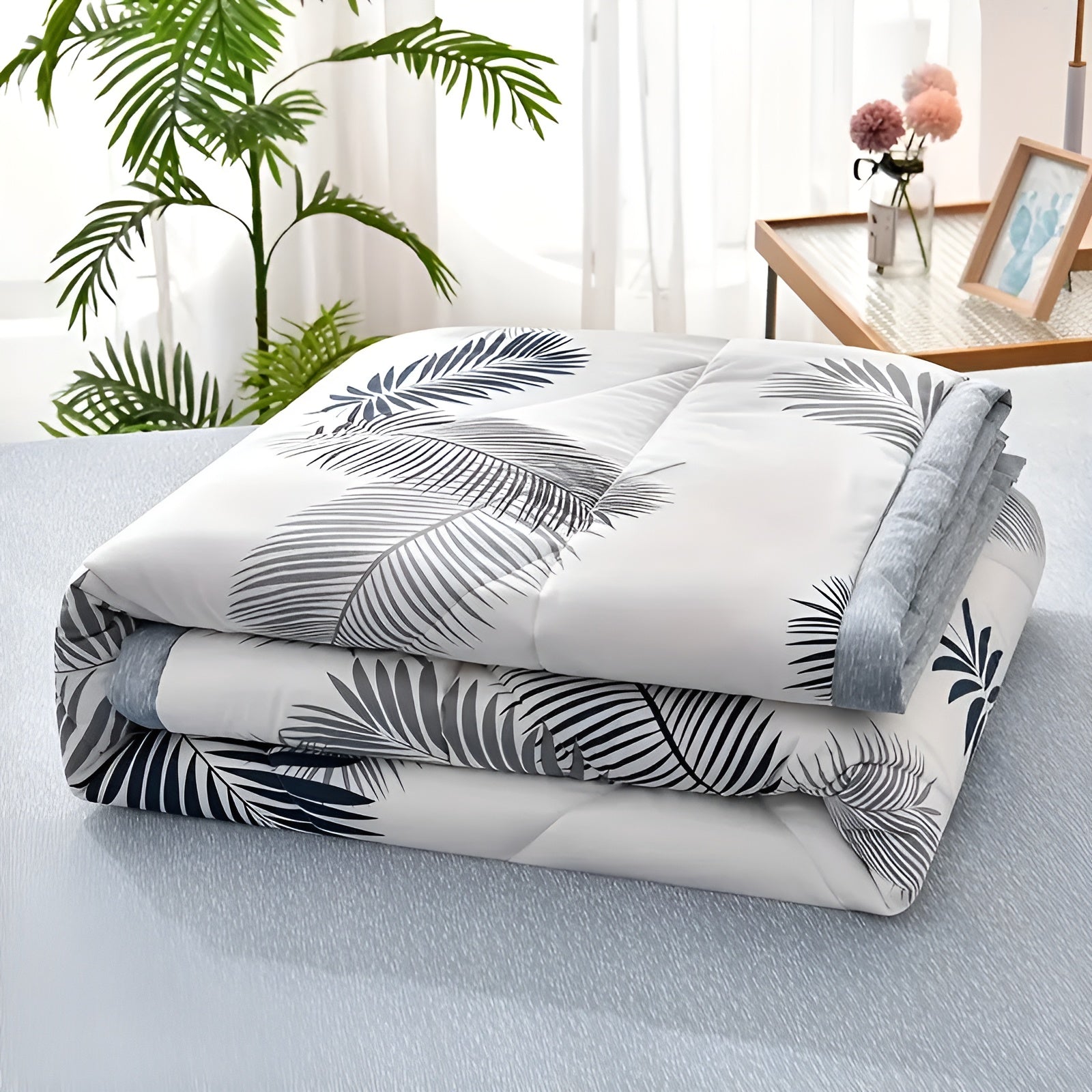 Lightweight Cooling Cotton Blanket For Comfortable Breathable Summer Sleep