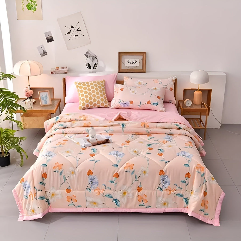 Lightweight Cooling Cotton Blanket For Comfortable Breathable Summer Sleep
