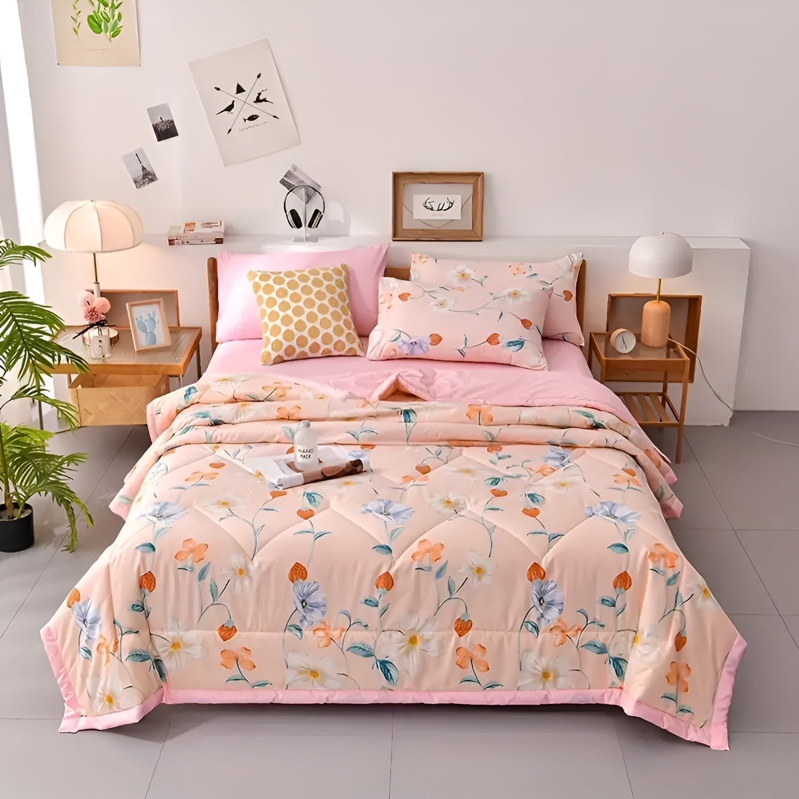 Lightweight Cooling Cotton Blanket For Comfortable Breathable Summer Sleep